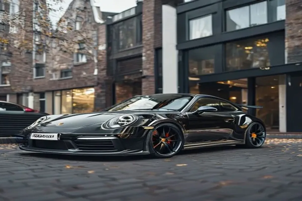 Jan S. met zijn gewonnen Porsche 911 Turbo S